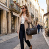 Auren - Sac polochon cuir marron